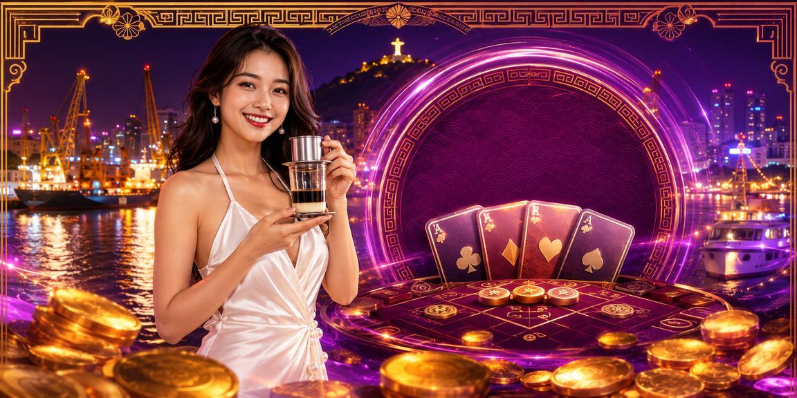 Khung cảnh chơi bài tại Vũng Tàu cùng cốc cà phê